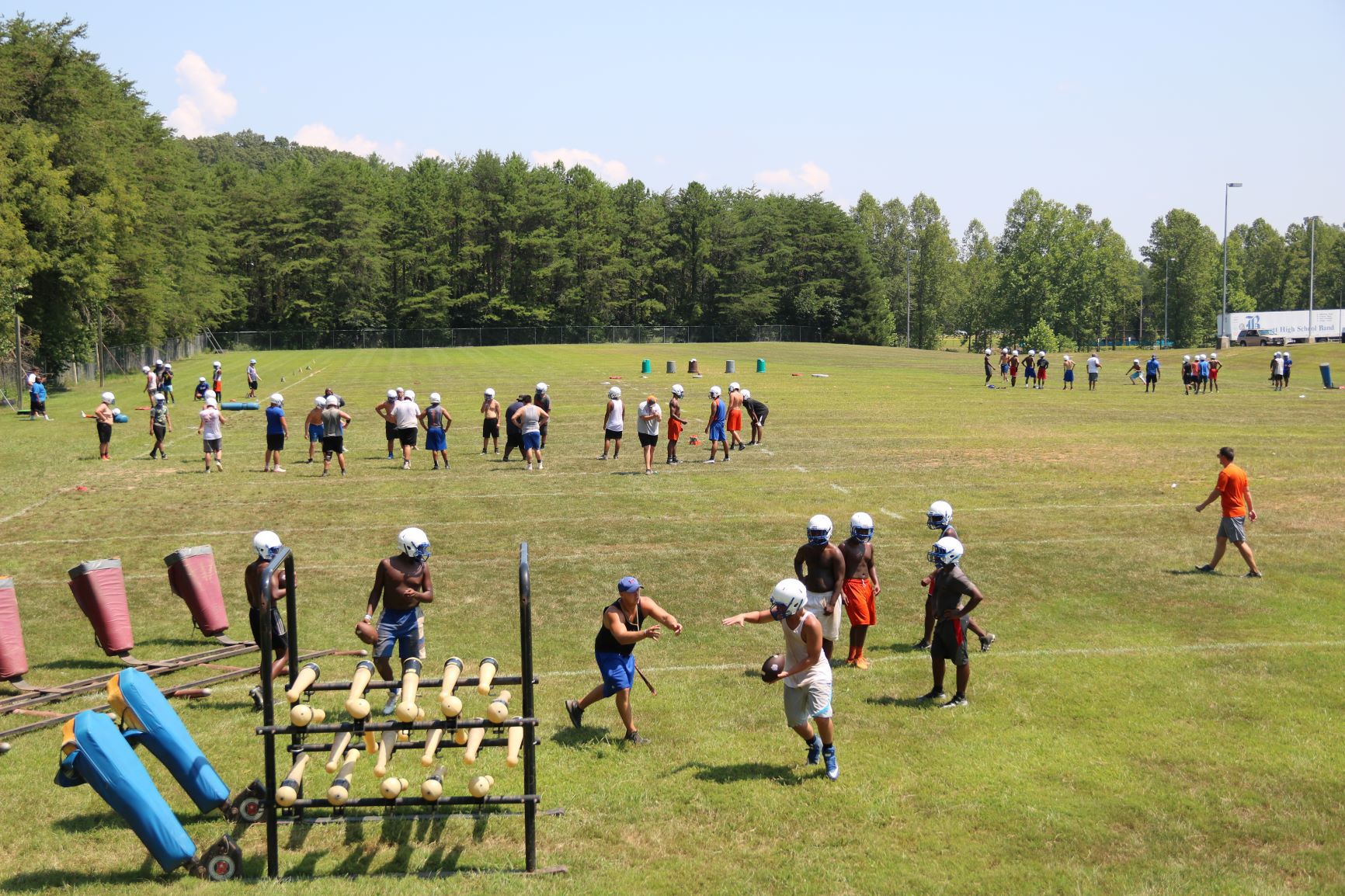First day of Bassett football practice